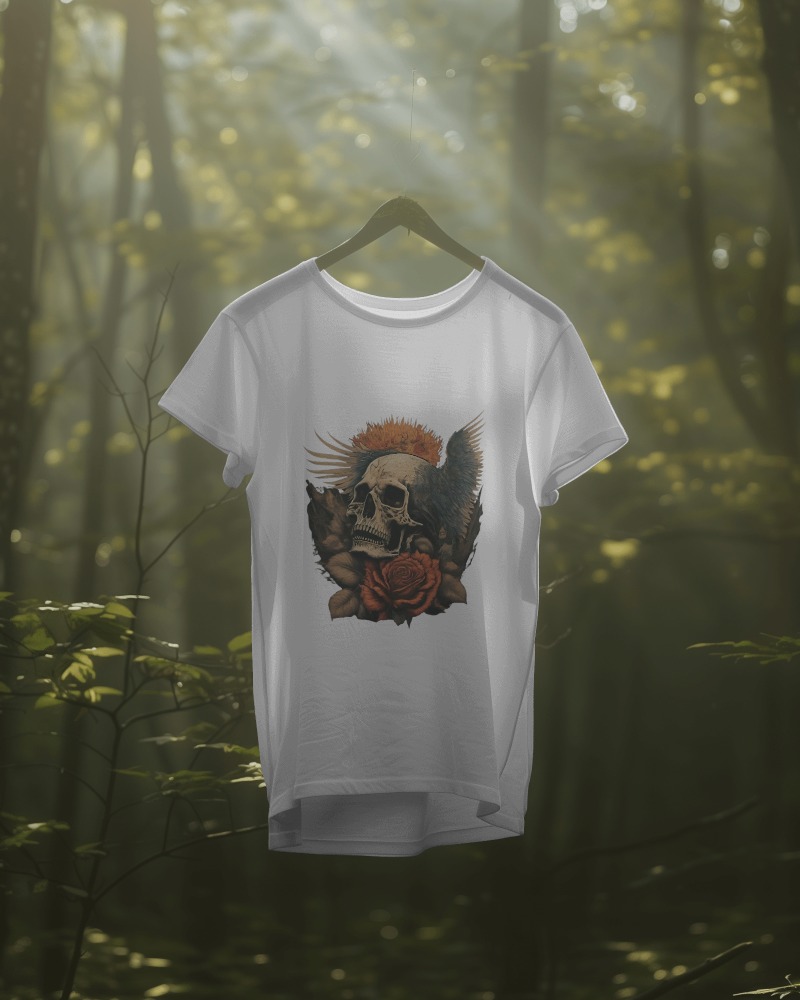 Skull | Male Round Neck Half Sleeve classic